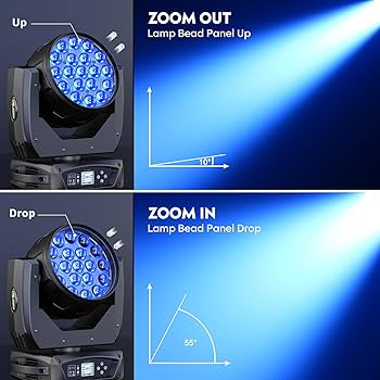 Amazon.com: 19x10W Moving Head Light Focusing/Beam/Wash/Zoom